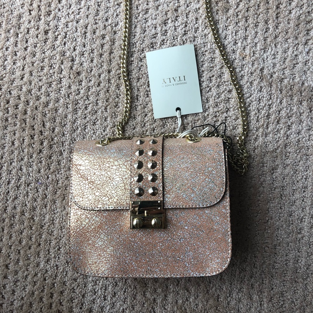Cuir Rose crossbody